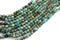 African Turquoise Gemstone Beads, 4mm, Faceted